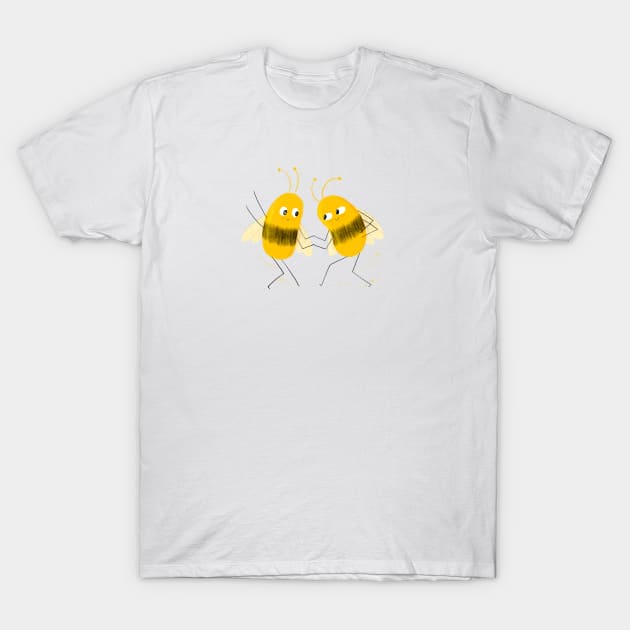 Dancing Bees T-Shirt by Everything Violet